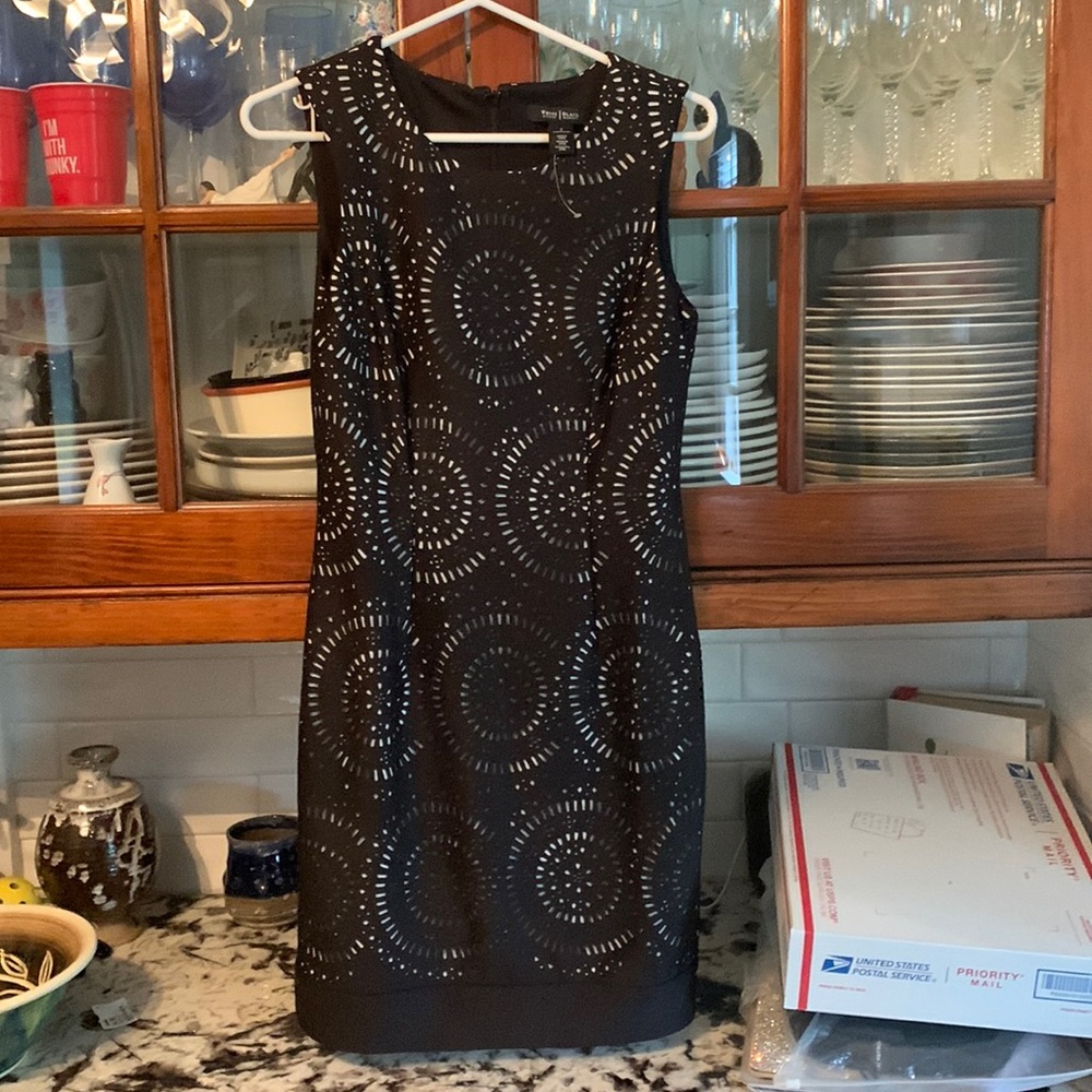 White House Black Market double layer sheath dress. NWOT .